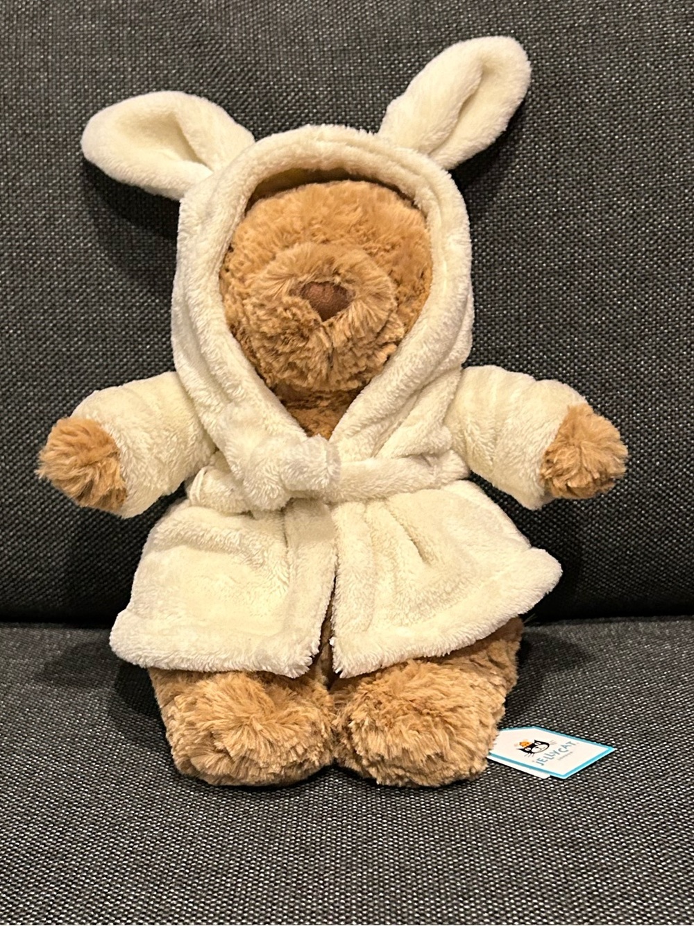 Jellycat Bathrobe Bartholomew Bear Plush Toy Rare - Brand New with Tags
